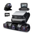 PRUVEEO 360 Degree View 4 Channel Dash Cam Front and Rear Inside Left Right, Dash Camera for Cars, Built-in GPS WiFi Night Vision, 24/7 Recording Parking Mode Monitor, Free 128G… by PRUVEEO