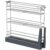 Pull Out Spice Rack for Narrow Cabinet (5.9″ W X 19.7″ D), Heavy Duty 3 Tier Narrow PullOut Cabinet Organizer and Slide Out Shelves for Inside Base Cabinets, Filler Pantry Storage by JOWBOOW