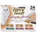 Purina Fancy Feast Gravy Lovers Poultry and Beef Grilled Gourmet Wet Cat Food Variety Pack – (Pack of 24) 3 oz. Cans by Fancy Feast