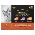 Purina Pro Plan Gravy, High Protein Wet Cat Food Variety Pack, Complete Essentials Chicken and Turkey Favorites – (Pack of 24) 3 oz. Cans by Purina Pro Plan