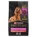 Purina Pro Plan Sensitive Skin and Stomach Dog Food Dry, Adult Salmon & Rice Formula, Digestive Health – 30 lb. Bag by Purina Pro Plan