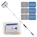 Qaestfy Baseboard Cleaner Tool with Handle, Wall Floor Mop with Extendable Long Handle Duster for Cleaning Window, Floor, Skirting Board, Ceiling, Shower, Tub Tile, Kitchen with… by Qaestfy