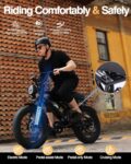 Qlife Electric Bike for Adults-1500W Peak Motor 20" Fat Tires 28MPH(Unlock to 35MPH) EBike Moped, 624-1248Wh Removable Battery Bicycle, with Dual Suspension & Brakes Motorcycle,... by Qlife