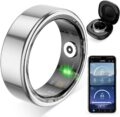 R02 Smart Ring, a Smart Ring for Women and Men, with a Charging case, Supports Heart Rate, Blood Oxygen, Sleep Health Monitoring, and Sports Tracking Ring. (Silver, 9#) by COLMI