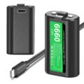 Rechargeable Controller Battery Pack for Xbox One/Xbox Series X|S, 2x6660mWh Battery Pack with Type-C Charging Cable for Xbox One/S/X/Elite Controller by GKHERD