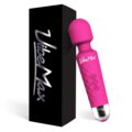 Rechargeable Personal Massager – Powerful Multi Speed Vibration – Whisper Quiet – Waterproof – for Muscle Tension Relief – Pink by VibeMax