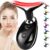 Red-Light-Therapy-for-Face-and-Neck, 7 Color Face Massager Tool for Wrinkles, Double Chin, Vibrating Facial Massager with Thermals for Skin Care, Glossy Black by SDKWDH