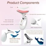 Red-Light-Therapy-for-Face and Neck, Facial Massager for Face and Neck, 7 Color Face Neck Massager for Skin Care, at-Home Face Tool for Skin Care by FancyMouse