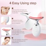 Red-Light-Therapy-for-Face and Neck, Facial Massager for Face and Neck, 7 Color Face Neck Massager for Skin Care, at-Home Face Tool for Skin Care by FancyMouse