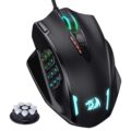 Redragon M908 Impact RGB LED MMO Gaming Mouse with 12 Side Buttons, Optical Wired Ergonomic Mouse with Max 12,400DPI, High Precision, 18 Programmable Macro Shortcuts, Comfort Grip by Redragon