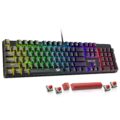 Redragon Mechanical Gaming Keyboard Wired, 11 Programmable Backlit Modes, Hot-Swappable Red Switch, Anti-Ghosting, Double-Shot PBT Keycaps, Light Up Keyboard for PC Mac by Redragon