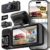 REDTIGER F17 4K 3 Channel Dash Cam, 5GHz WiFi Built-in GPS with 64GB Card, 2160P+1080P+1080P Front and Rear Inside, Triple Car Camera with 3 Inch Screen, IR Night Vision, G… by REDTIGER