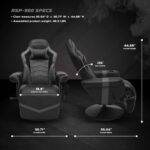 RESPAWN 900 Racing Style Gaming Recliner, Reclining Gaming Chair, in Gray RSP 900 GRY by RESPAWN