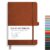 RETTACY Lined Journal Notebook, 192 Numbered Pages, A5 Medium Size (5.7” x 8.3”), for Men & Women, Journaling, Writing, Work & Office, Leather Hardcover, 100 GSM Thick Paper… by RETTACY