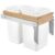 Rev-A-Shelf Top Mount Double Pullout Under Cabinet 27 Quart Kitchen Trash Cans with 150 Pound Rated Full-Extension Slides, 4WCTM-15DM2 by Rev-A-Shelf