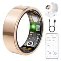 Ring Health Tracker for Women Men, Fit Ring with Heart Rate, Blood Oxygen, Sleep Monitor, Calories, Step Counter, IP68 Waterproof Smart Ring for iPhone & Android, No… by Tiantianka