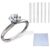 Ring Sizers for Loose Rings, Eiito Ring Size Adjuster Spacers or Tightener, Invisible Guards, 6 Sizes Fitter, Resizer Fit Almost Any Rings, Reduces Size by 0.5-1.5 by Eiito