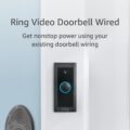 Ring Video Doorbell Wired (newest model), Use Two-Way Talk, advanced motion detection, HD camera and real-time alerts to monitor your front door (wiring required) by Ring