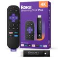 Roku Streaming Stick Plus 2025 – 4K & HDR Roku Streaming Device for TV with Voice Remote – Free & Live TV by Roku