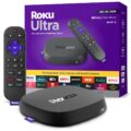 Roku Ultra – Ultimate Streaming Player – 4K Streaming Device for TV with HDR10+, Dolby Vision & Atmos – Bluetooth & Wi-Fi 6- Rechargeable Voice Remote Pro with Backlit Buttons -… by Roku