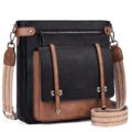 Roulens Crossbody Bags for Women,Multi Pocket Crossbody Purses Vegan Leather Shoulder Handbags Travel Purse Adjustable Strap by Roulens