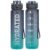 Sahara Sailor Water Bottle, 32/25/17oz Durable and Leakproof Water Bottles Motivational with Time Marker, Tritan, BPA Free, Wide Mouth with Easy Clean Brush for Gym, Travel,… by Sahara Sailor