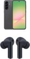 Samsung Galaxy A56 128GB, 5G Unlocked Android Smartphone, Awesome Graphite w/ Galaxy Buds 3 FE True Wireless Bluetooth Earbuds, Black by Samsung