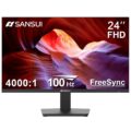 SANSUI Monitor 24 Inch 100Hz PC Monitor, HDMI VGA Ports VESA Mount, FHD Computer Monitor Ultra-Slim Ergonomic Tilt Eye Care for Home Office (ES-24F2, HDMI Cable Included) by SANSUI