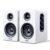 Sanyun SW208 3″ Active Bluetooth 5.0 Bookshelf Speakers – 60W Carbon Fiber Speaker Unit – Built-in 24bit DAC Dynamic 3D Surround Sound 2.0 Computer PC Monitor Gaming (Pair, White) by Sanyun