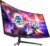 Sceptre 34-Inch Curved Ultrawide WQHD Monitor 3440 x 1440 R1500 up to 180Hz/165Hz DisplayPort x2 99% sRGB 1ms Picture by Picture, Build-in Speakers Machine Black 2025… by Sceptre