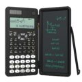 Scientific Calculator for Students, 82MS Foldable Science Calculator with Notepad Solar Energy Science Calculators for Middle and High School Supplies (82MS Black) by NEWYES