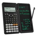 Scientific Calculators for Students 991ES Office Calculators Desktop, ROATEE 4-Line Display Calculator with Erasable LCD Writing Tablet, Solar Battery Power with Notepad… by ROATEE