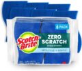 Scotch-Brite Zero Scratch Scrub Sponge, 6 Kitchen Sponges for Cleaning Around the Home, Bathroom & More, Scratch-free Dish Scrubber, Multi-surface Safe, Best for Nonstick Pots… by Scotch-Brite