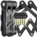 Seatylock FoldyLock Compact Folding Bike Locks – Set of 2 Matching Bike Locks with 6 Identical Keys – Patented Lightweight Heavy Duty Anti Theft with Carrying Cases for Bicycles… by Seatylock
