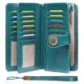 SENDEFN Wallets for Women Leather Credit Card Holder with RFID Blocking Large Capacity Wristlet by SENDEFN