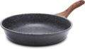 SENSARTE Nonstick Frying Pan Skillet, Swiss Granite Coating Omelette Pan, Healthy Stone Cookware Chef’s Pan, PFOA Free (8/9.5/10/11/12.5 Inch) (9.5 Inch) by SENSARTE