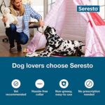 Seresto Large Dog Vet-Recommended Flea & Tick Treatment & Prevention Collar for Dogs Over 18 lbs. | 8 Months Protection by Seresto