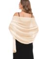 Shawls and Wraps for Evening Dresses Sheer Chiffon Women Elegant Soft Silky Wraps Wedding Bridal Scarf by Pukguro
