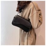 Shoulder Bag for Women Y2K Trendy Purse Vegan Leather Hobo Handbags Clutch Saddle Bag with 2 Removable Strap by Amszke