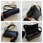 Shoulder Bag for Women Y2K Trendy Purse Vegan Leather Hobo Handbags Clutch Saddle Bag with 2 Removable Strap by Amszke