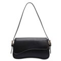Shoulder Bag for Women Y2K Trendy Purse Vegan Leather Hobo Handbags Clutch Saddle Bag with 2 Removable Strap by Amszke