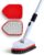 Shower Scrubber 3 in 1 Extendable Long Handle 58″ Cleaning Brush – Non Scratch Shower Brush for Cleaning Bathroom Kitchen Toilet Wall Tub Tile Sink (Red) by Moku Home