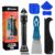 Silicone Caulking Tool Kit, Caulk Remover Tool, Putty Knife Scraper, 3 Glass Glue Corner Scrapers, Grout Removal Tool with Stainless Steel Head for Kitchen Bathroom and Window by Cocew