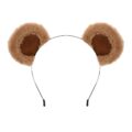 SIOTMERA Bear Ears Headband Brown, Cute Care Movable Hairband Adult with Toddler Animals Costume, Soft Makeup Head Wear for Washing Face Women by SIOTMERA