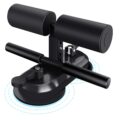Sit Up Bar Floor, Portable Sit Up Exercise Equipment with 2 Strong Suction Cups and Adjustable Foot Holder, Abs Master Assistant Device for Home Workout with Massage Roller by TARFEPA
