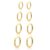 Small Gold Huggie Hoop Earrings Set for Women 14K Gold Plated Hypoallergenic Lightweight Earrings for Sensitive Ears Everyday Earrings Sets for Multiple Piercing Cartilage Hoop… by Gokeey