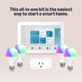Smart Home Starter Kit with Alexa | Includes Echo Hub, Amazon Smart Plug and 4 Amazon Basics Smart Bulbs by Amazon