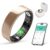 Smart Ring with Sleep Monitoring, 10-Day Battery Life, Stress/Heart Rate/Women’s Health Tracker,No APP Subscription, Android & iOS Compatible (Rose Gold, 7) by BIEMHA