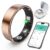 Smart Ring with Sleep Monitoring, Step Counting, Heart Rate, Blood Oxygen for iPhone and Android, No Subscription Fee, IP68 Waterproof Health Tracker (Rose Gold, 8) by SARUNN ER