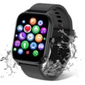 Smart Watch for Men Women Compatible with iPhone Samsung Android Phone 1.83 inch Full Touch Screen IP68 Waterproof Bluetooh Fitness Tracker Heart Rate/Sleep Monitor, Black by TORJALPH